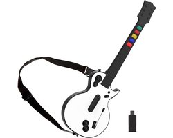 PC-gitaarbesturing, held gitaar voor pc en PS3, gitaarbesturing met riem voor Guitar Hero, Clone Hero en Rock Band Games (5 knoppen)