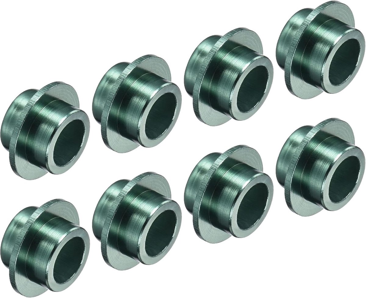 Inline asbus Spacers, 8 Pack Bearing Spacers Wheel Center Aluminium voor Skates Roller, Groen