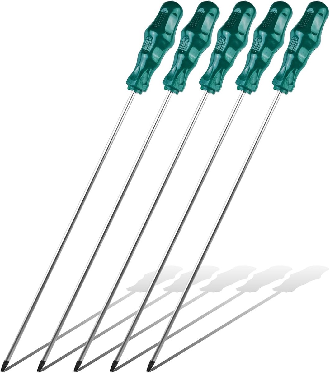 lang schroevendraaier 5 stuks: lang T15 T20 T25 T27 T30, plus ergonomische handgrepen, magnetische schroevendraaier