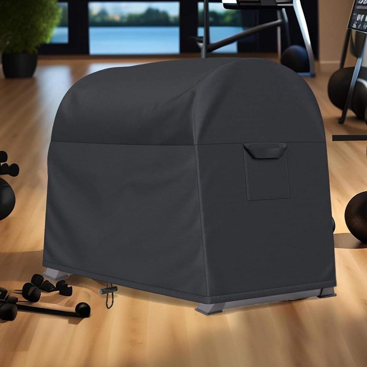 Halterstandaard Beschermhoes - Gewichtsrek Afdekking - Thuis Fitness - Waterdicht Stofbestendig - 102 x 63.5 x 89 cm - Zwart