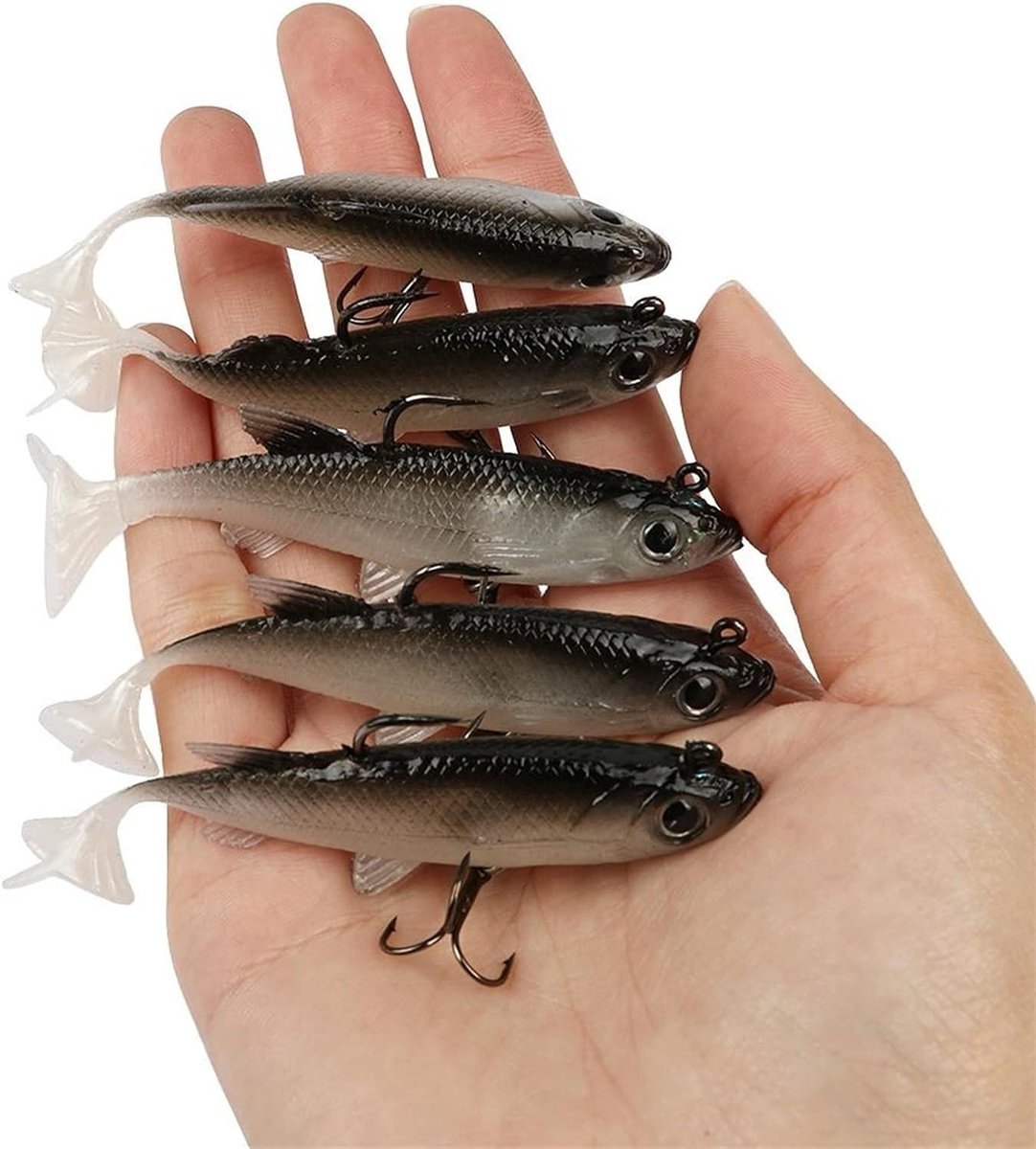 Zachte Vis Lures - Wobbler Zwem Baits - Vissen in Water - Natuurlijke Zwem Actie - 8.5 cm 13g - Gemengd