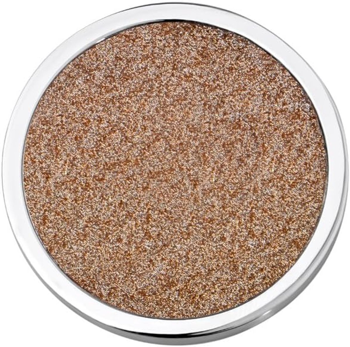 Dames Coin 25mm RVS Zilver met Glitters Goud voor Munthouders en Kettingen