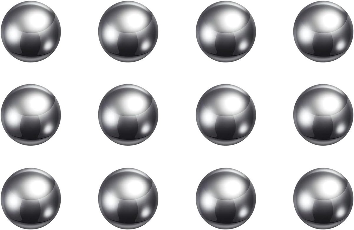 Sourcing map 12 stuks precisieballen 13 mm diameter G200 201 roestvrij staal voor lagers
