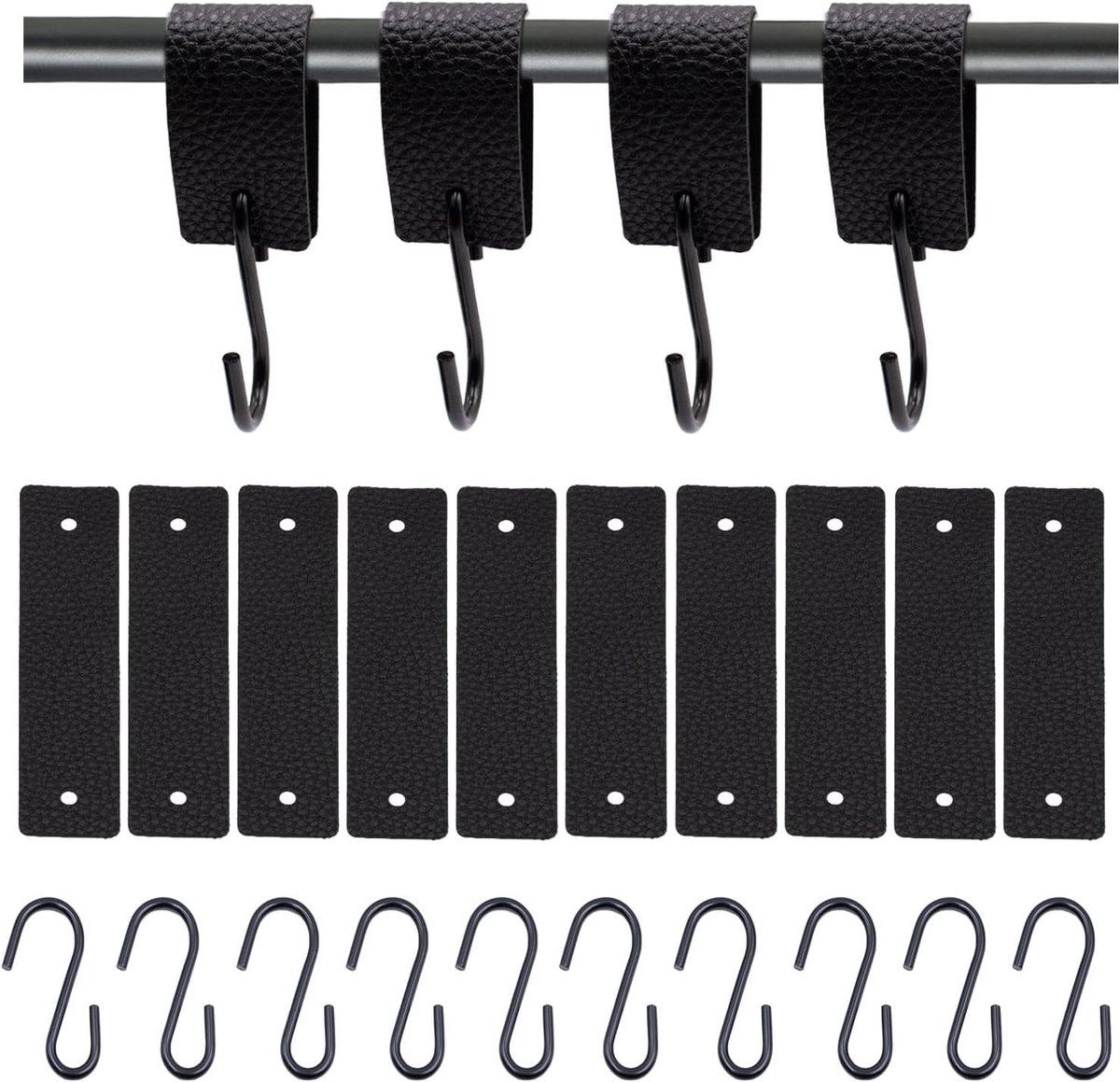 10 stuks haken voor kledingstang