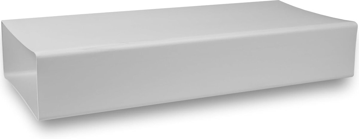 Market Vlak kanaal 220 x 90 mm / 22 x 9 cm rechthoekig ventilatiekanaal van kunststof - 150 cm lang - verbinding - ventilatiesysteem, verwarmen, koelen - klimaatkanaal, plat ventilatiekanaal voor
