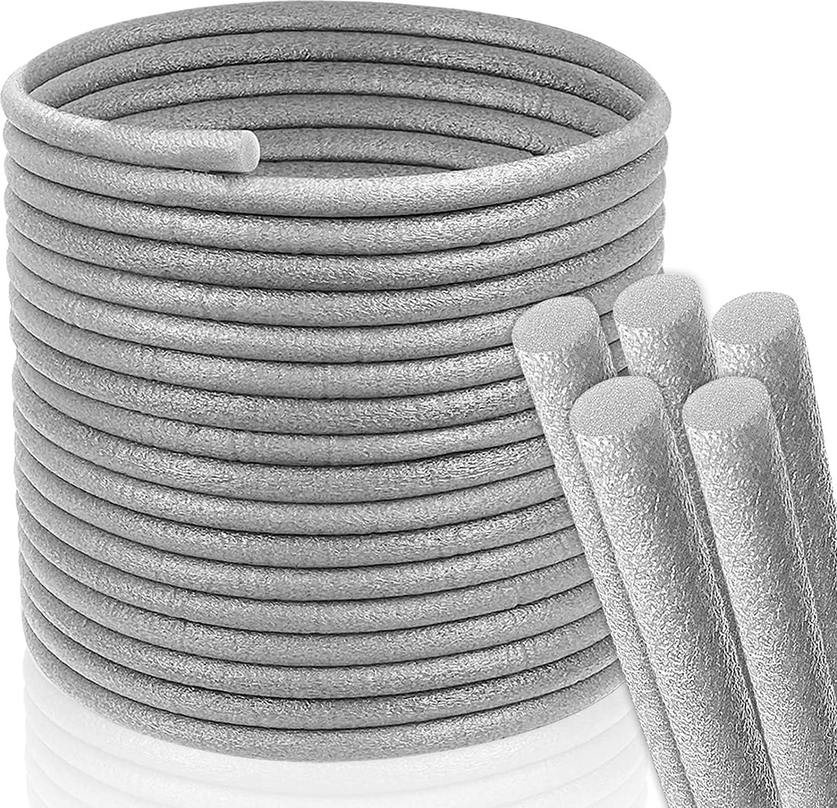 15 meter ronde afdichting van PE, 10 mm voegenkoord, vulsnoer, schuimrubber, voor spleet en voegen, betonvulling