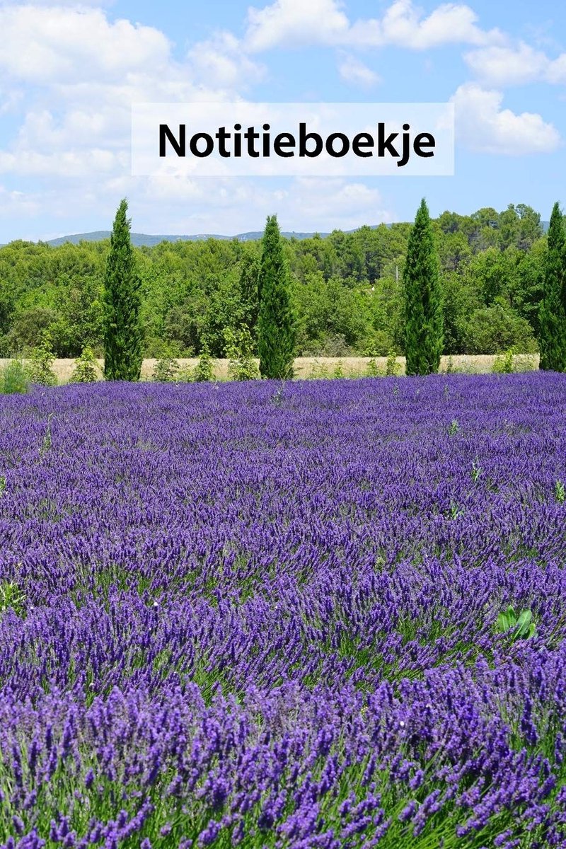 Dagboek / Tijdschrift / Journaal met lavendermotief - 100 pagina's gevoerd