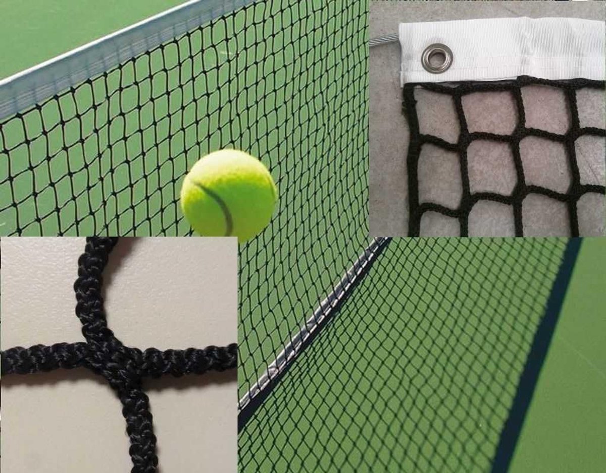 net. Gevlochten polypropyleen 3 mm Ø (zonder knopen) Regelgevende en professionele kwaliteit 3 mm Zwart