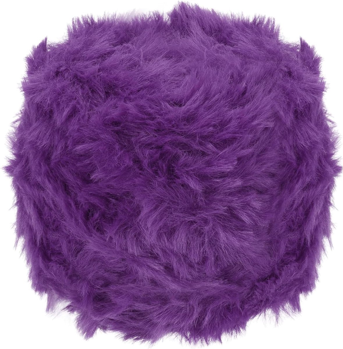 64 meter pluche wol garen, 100 gram zacht pluche pluizige dikke polyester nep bont wimper garen voor haken, handbreien, deken, hoeden, brei- en haakwerk, soep paars