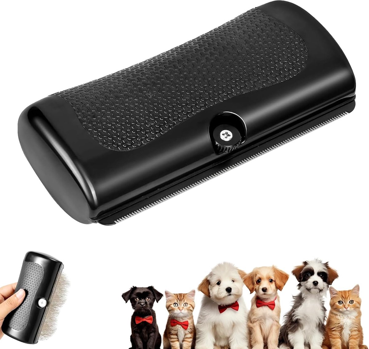 Haarborstel voor honden en katten, vachtverzorgingsborstel, huisdierverzorgingsborstel, kam voor lang en kort haar, verwijdert losse haren, reiniging huisdieraccessoires