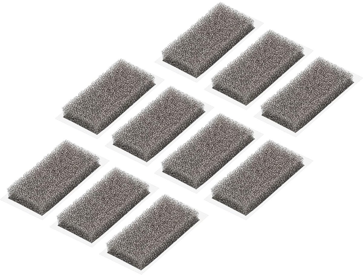 Elektrode van nikkelschuim, elektrodenschijf voor knoopbatterij, plaat van nikkel, poreus Ni-schuim, 20 x 10 x 3 mm, met lijm, 100 stuks, grijs