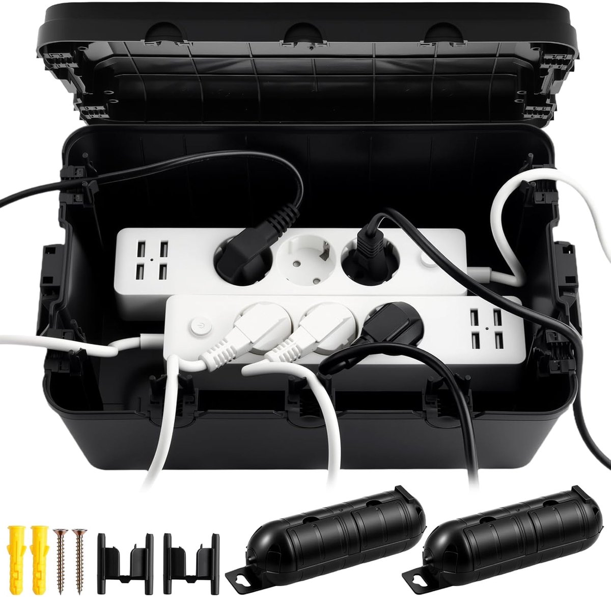 Elektrische buitenkast IP54 - Waterdicht - 7 kabelinvoeren - Veilig voor elektra - ShopVlot
