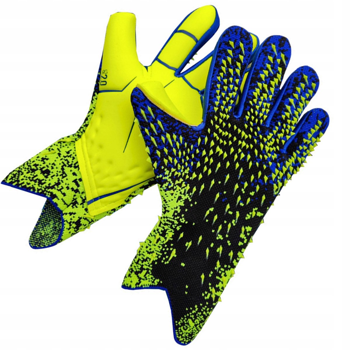 Markless voetbalkeepershandschoenen met latex handpalm en ademend materiaal