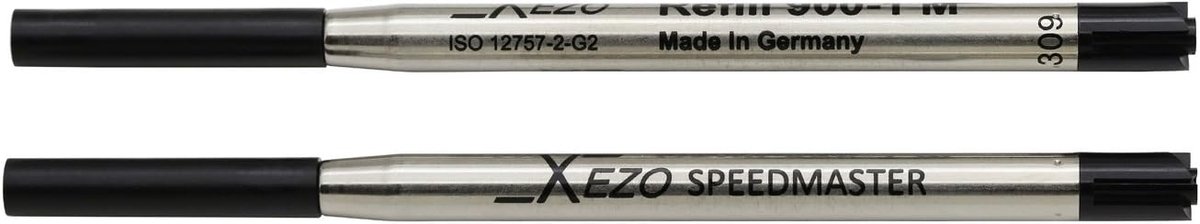 Balpen navullingen medium - zwarte inkt - 2 stuks - geschikt voor Xezo pennen - langdurig schrijfplezier - ShopVlot