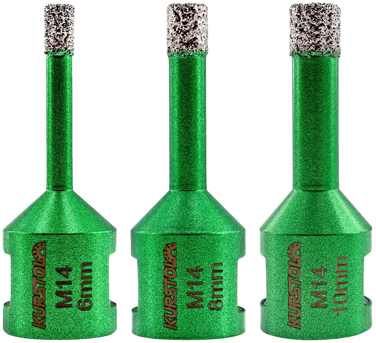 Diamant Kernboor Set 6/8/10mm - M14 Draad - Hoogwaardige Porselein en Tegels - Snelle en duurzame snedes - ShopVlot