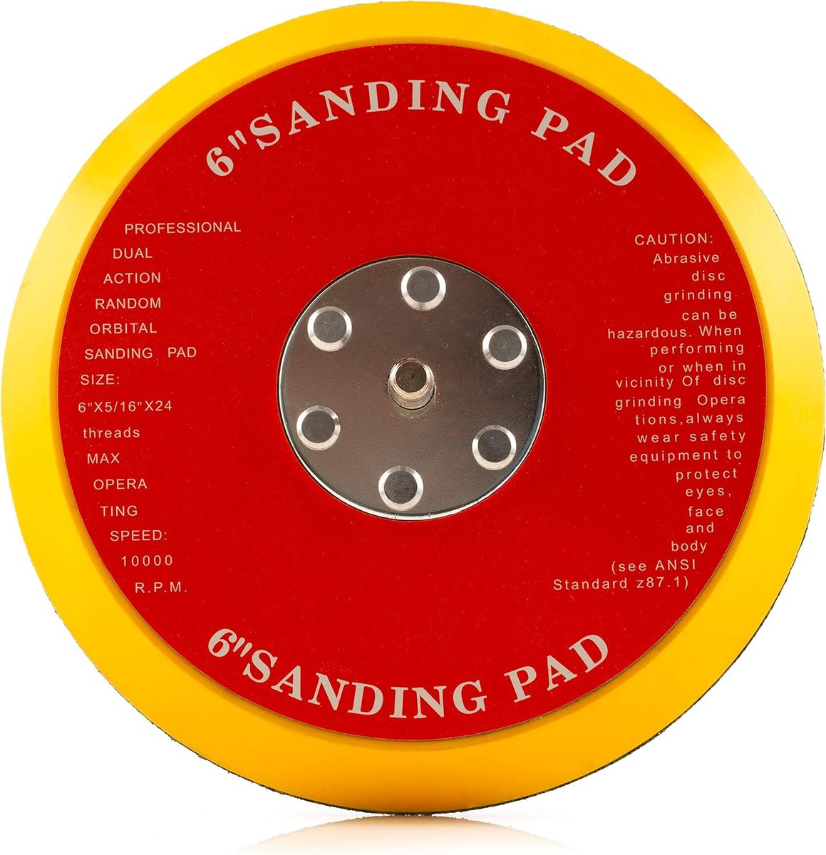 Schuurpad 6'' (150mm) - Haak en lus - Voor polijsten en schuren - Professionele kwaliteit - ShopVlot