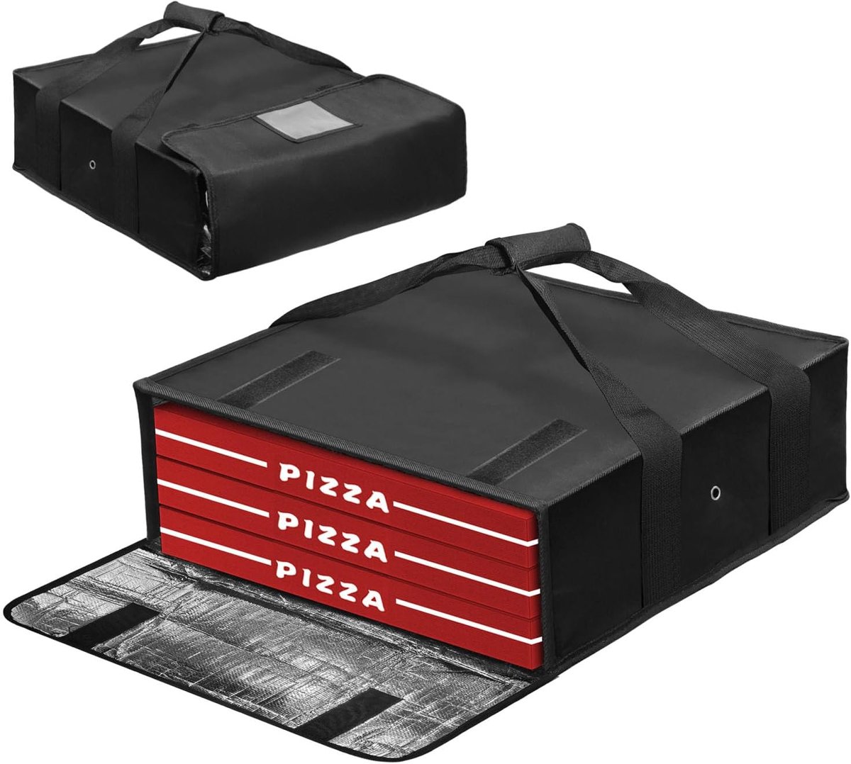 Pizza zak - geïsoleerde 20x20x6 - herbruikbaar - warm houden - ideaal voor levering - ShopVlot