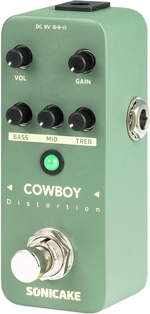 Gitarreffectpedaal Distortion - Mini hoge gain vervorming - 2 geluidmodi - Ideaal voor metal en rock - ShopVlot