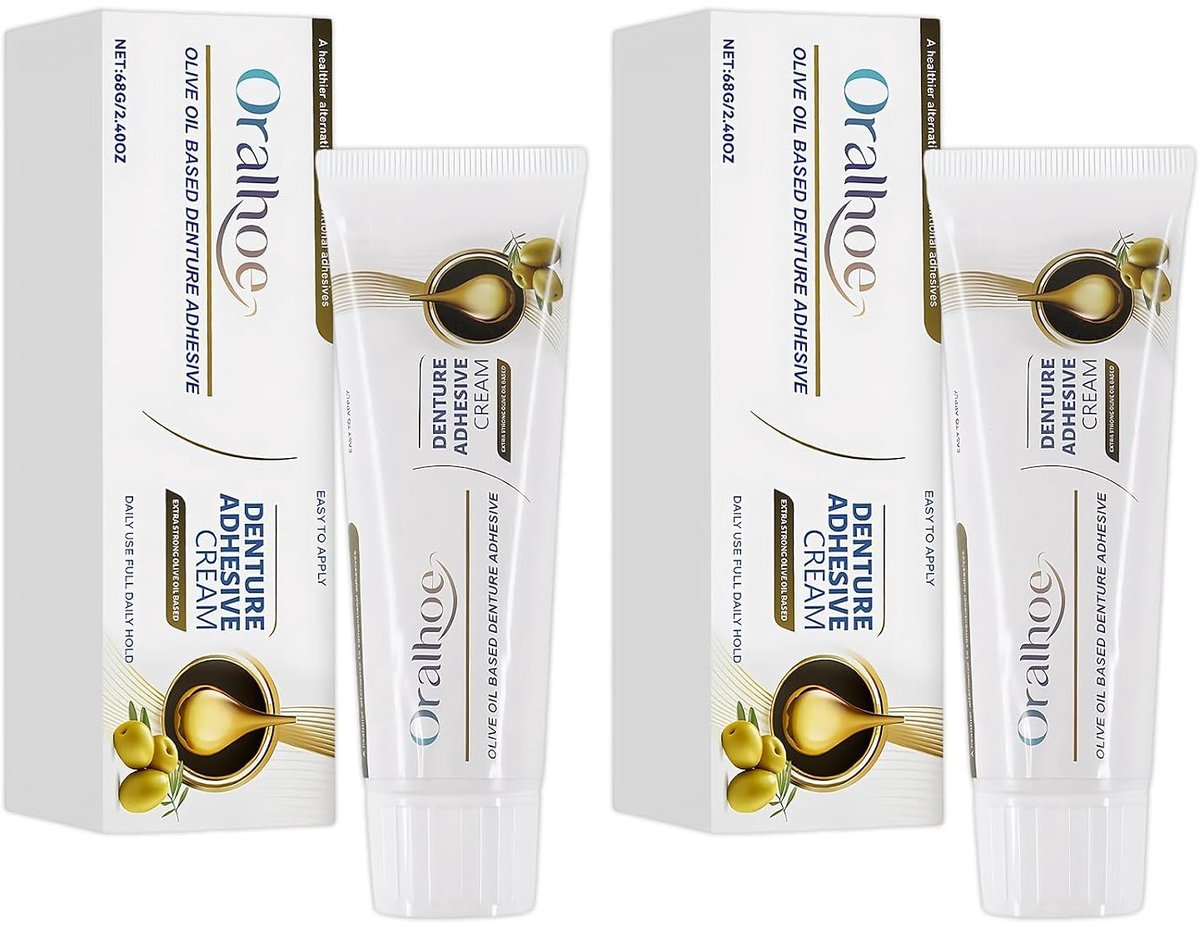 Tandenprothese Mucous Cream 68g - Thermoplastisch - Langdurige hechting - Geschikt voor dagelijks gebruik - ShopVlot