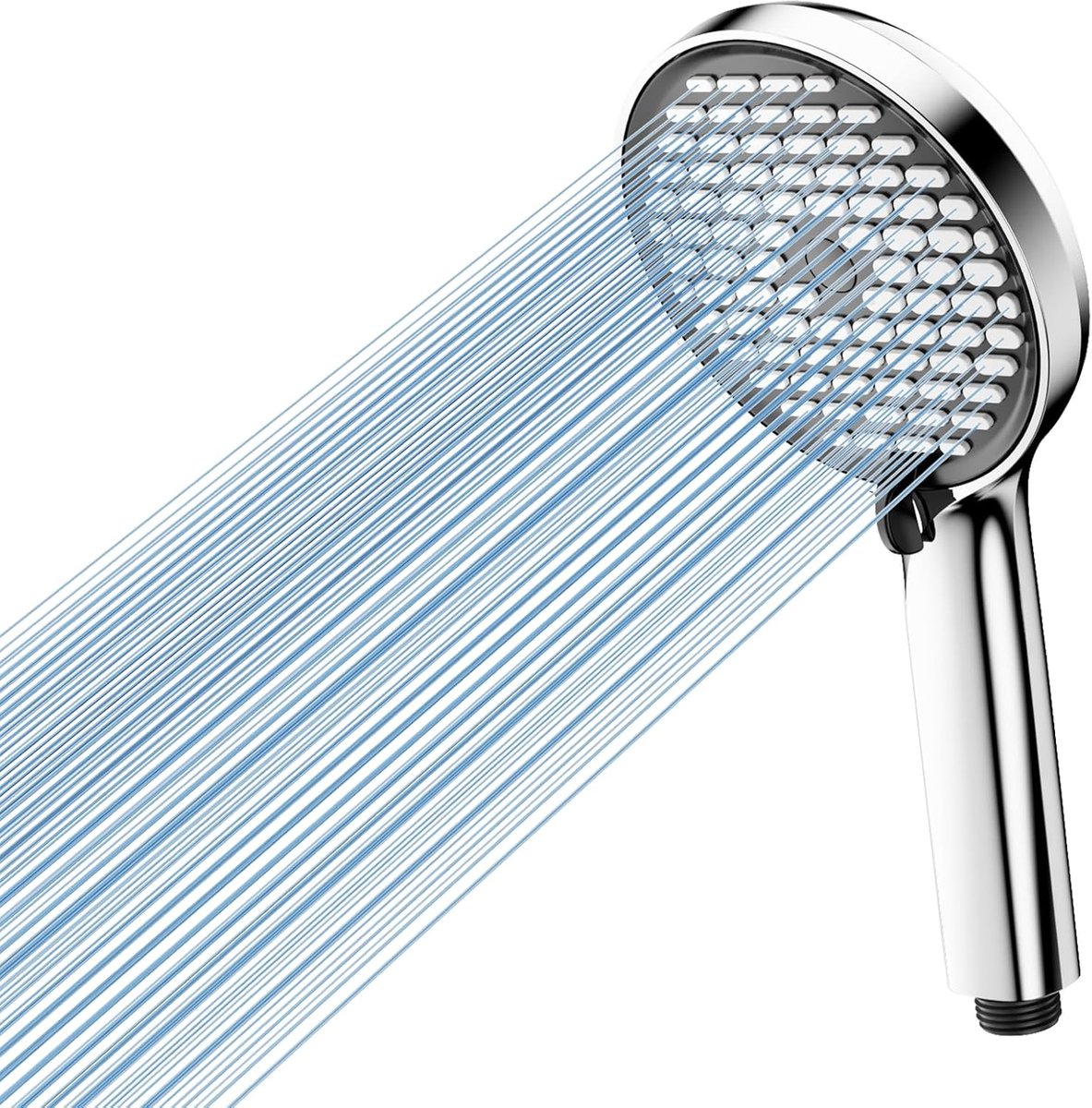 Douchkop met 6 spuitstanden - chroom/zwart - onafhankelijk waterwegontwerp - luxe douche-ervaring - ShopVlot