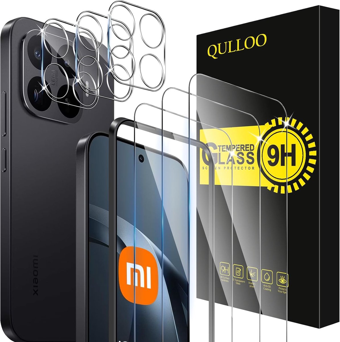 Beschermfolie voor Xiaomi 17T 5G - 9H gehard glas - dubbele bescherming - anti-kras folie - ShopVlot