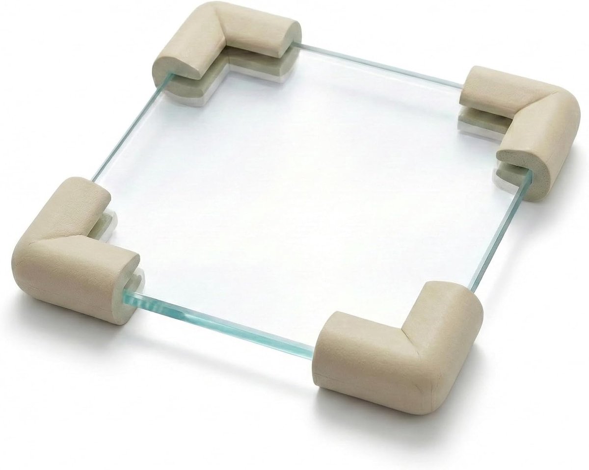 Baby meubelrandbescherming set van 4 - Grijze hoekbescherming - Hoge dichtheid - Voorkomt letsel - ShopVlot
