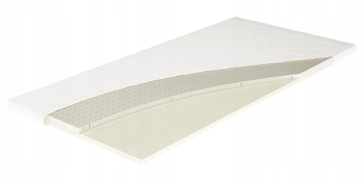 Dubbelzijdige topper: Latex & Visco Memory 140x200 cm