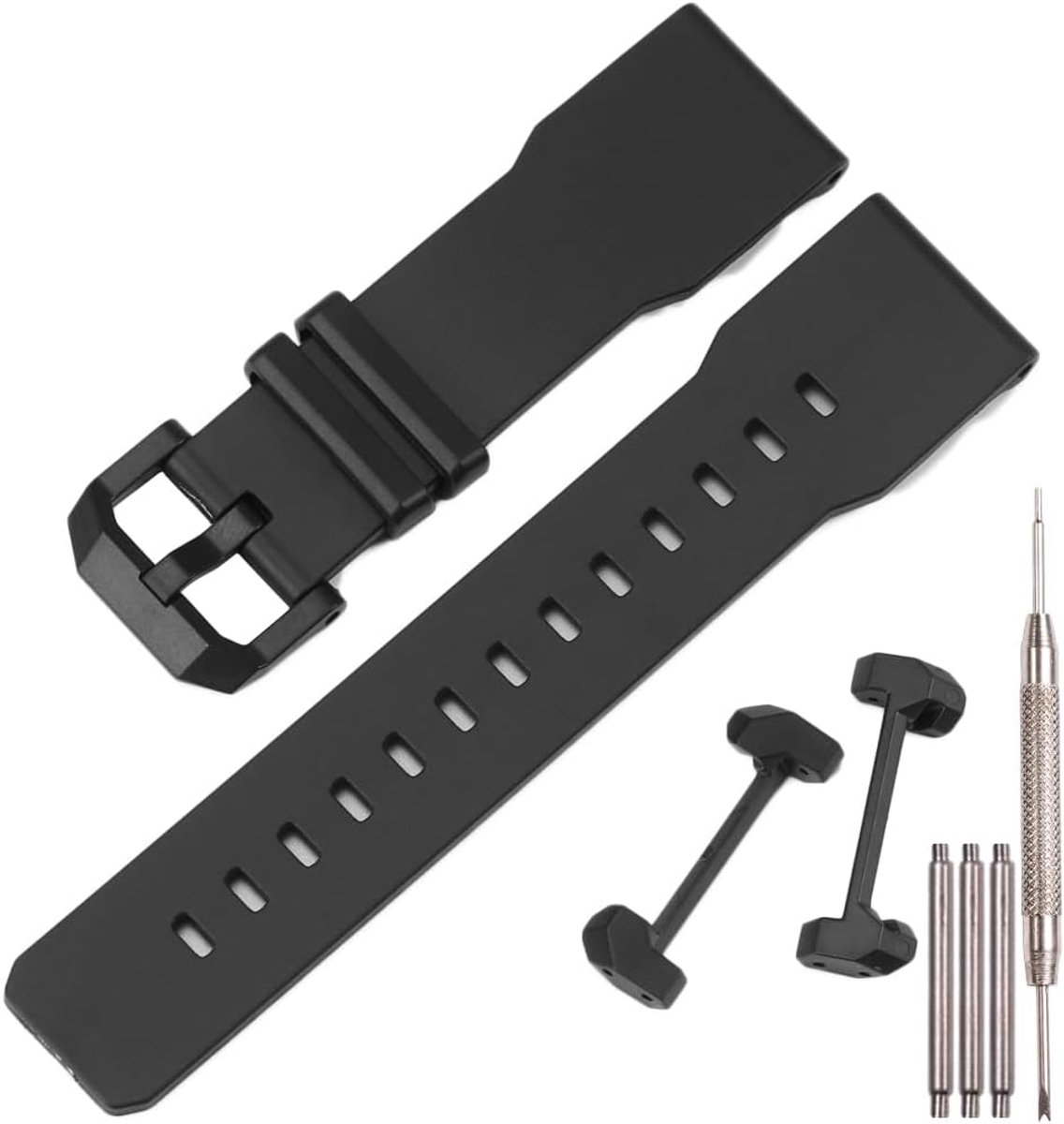 Harsband 24 mm - Rubber - Compatibel met Casio GA-2300 - Duurzaam en comfortabel - ShopVlot