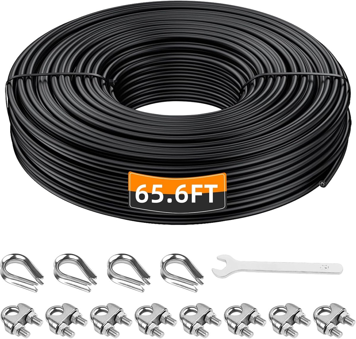 Fitness kabel 5 mm - staal met TPU coating - 7-strengs kern - ideaal voor multifunctionele fitness apparatuur - ShopVlot