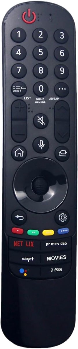 IR afstandsbediening MR22GA - vervanging voor LG Smart TV - compatibel met diverse modellen - eenvoudig in gebruik - ShopVlot
