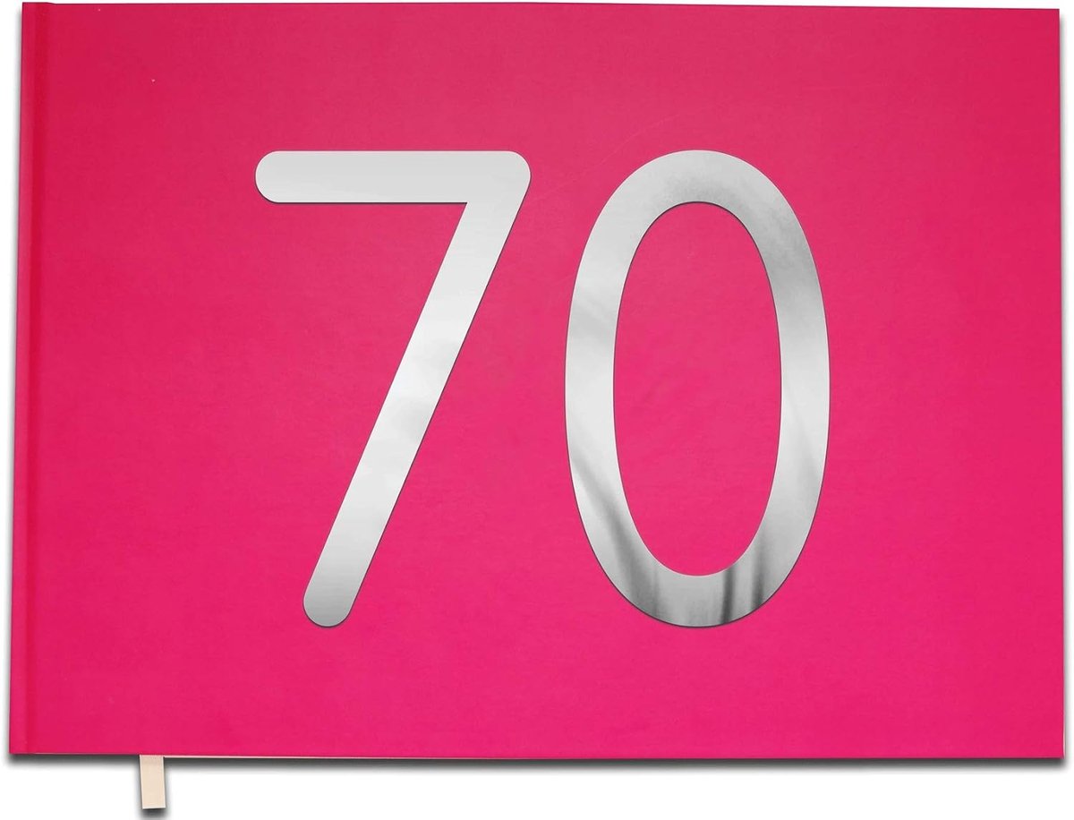 Gastenboek 70 jaar - premium kwaliteit - matte kaft - voor bijzondere momenten - ShopVlot