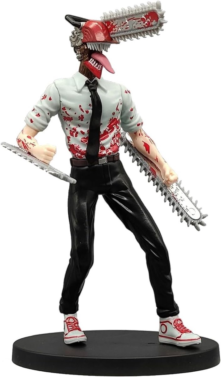 Chainsaw Man figuur - cake topper - hoogwaardig materiaal - perfect voor verjaardag - ShopVlot