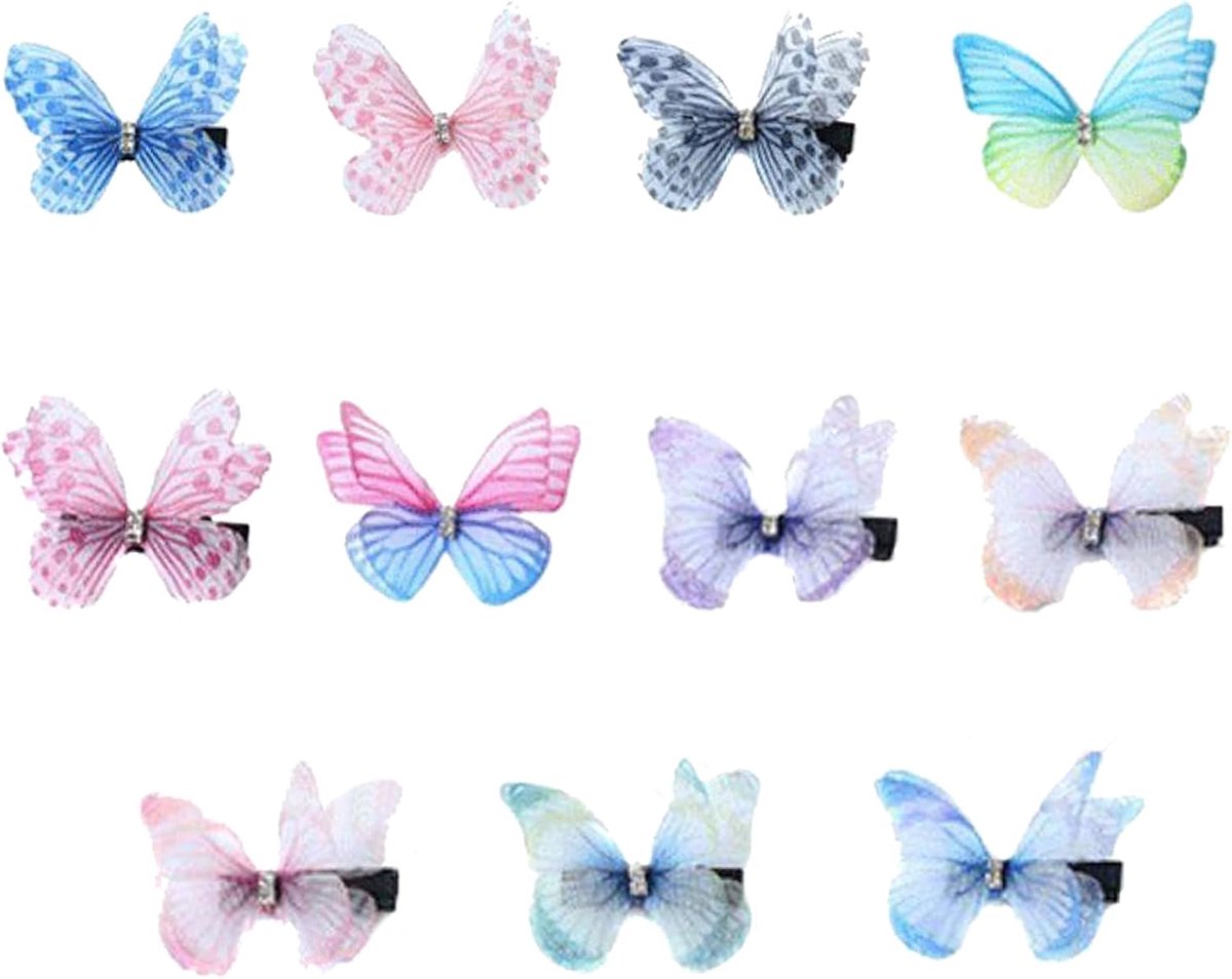 Haarspelden - Miniatuur Vlinders - Duurzaam - Perfect voor dagelijks gebruik - ShopVlot