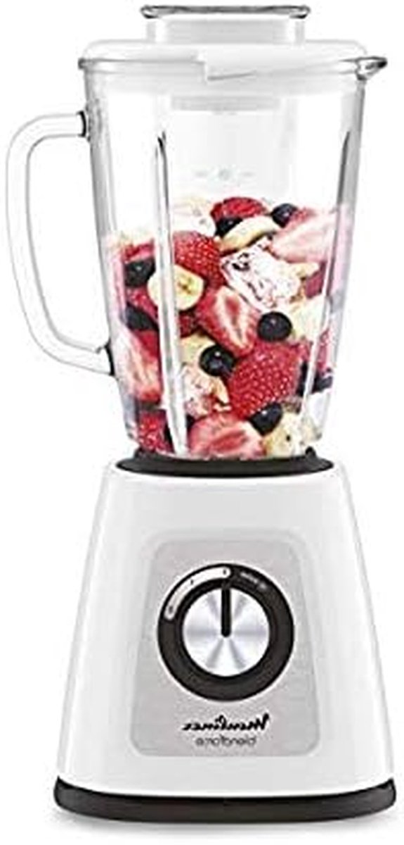 Glazen Blender - Smoothie Maker - Smoothies Maken - Veilig Vergrendelingssysteem - 175L - Wit