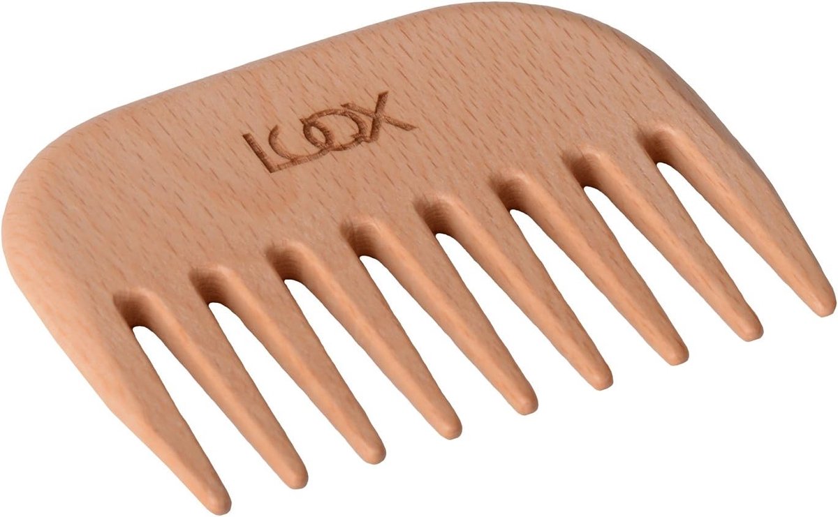 Frisierkamm met grove tanden - Lockenkamm van hout - Professionele kwaliteit - Ideaal voor krullend haar - SnelShoppen