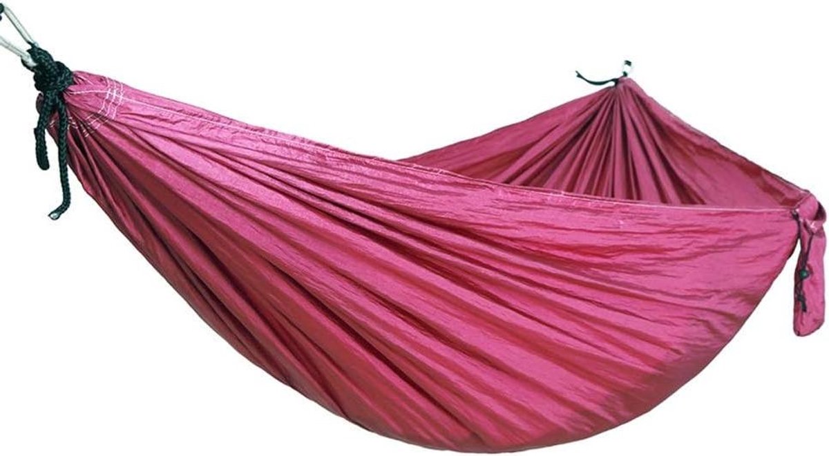 Kampeerhangmat - Reishangmat Luie Stoel - Buiten Ontspannen - Inclusief Muskietennet - 270x140 cm - Groen