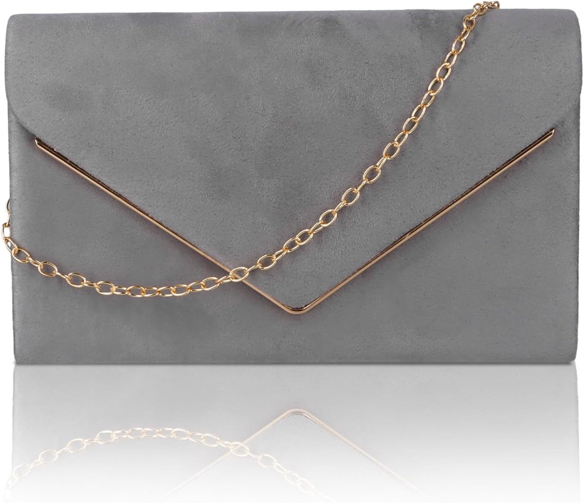 Clutch handtas elegant - kleine avondtas - met schouderriem - perfect voor bruiloften - SnelShoppen
