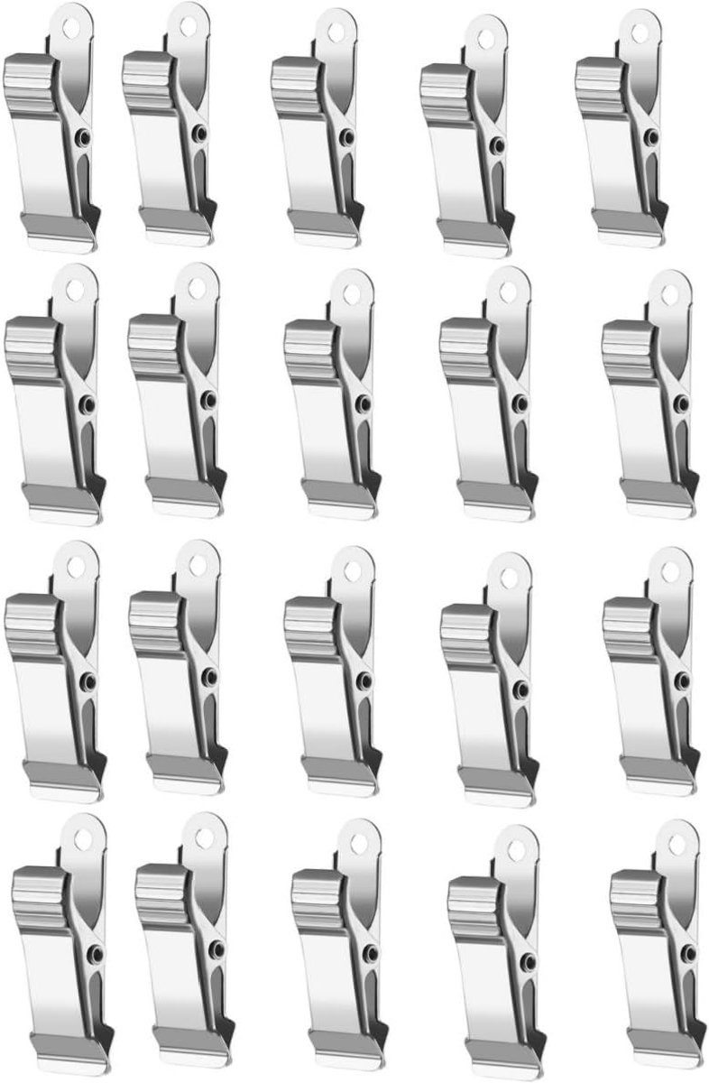 Crocodile Clips 20 Mini Klemmen - Robuuste Metaalclips - Corrosiebestendig - Ideaal voor Creatieve Projecten - SnelShoppen