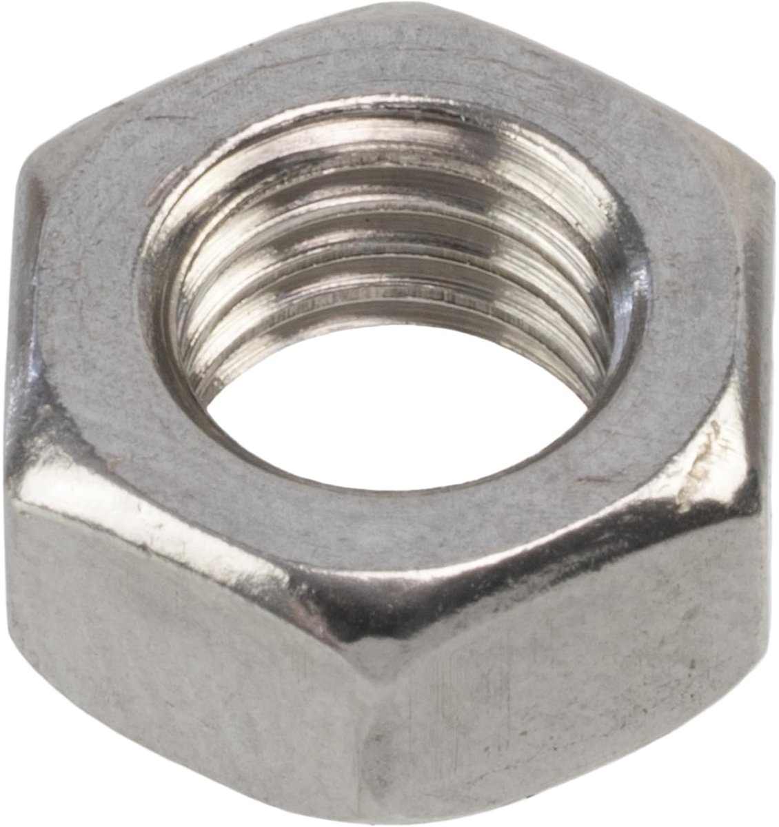 Hexagonmoeren M7x1 mm - roestvrij staal - zilver - ideaal voor hobby en DIY - SnelShoppen