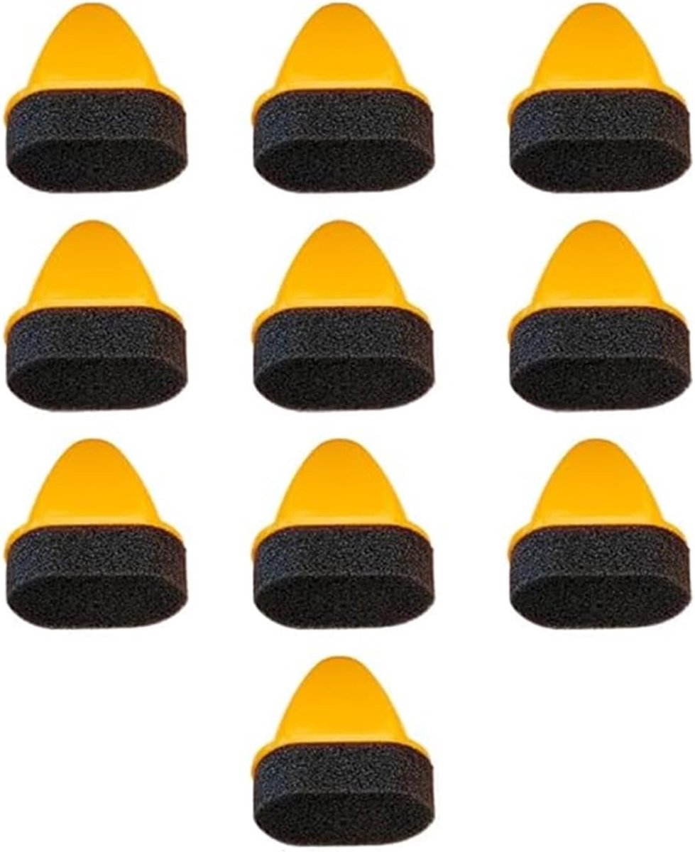 Schoenpoets applicators - set van 10 - schuim - voor gelijkmatige applicatie en schoon resultaat - SnelShoppen