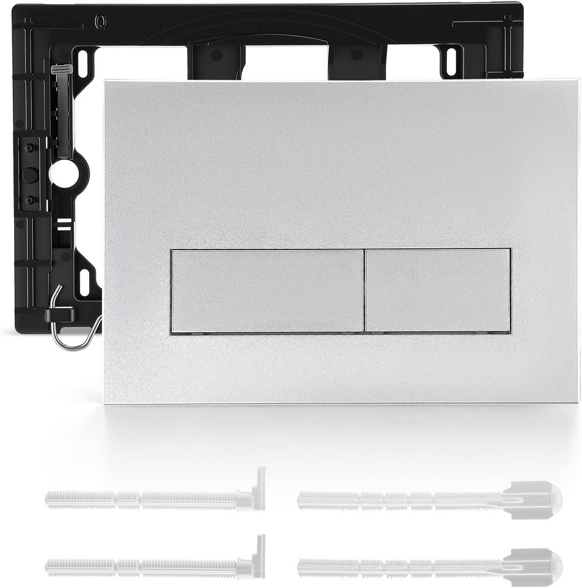 Drukplaat WC - Compatibel met Geberit Sigma & UP Series - Zilver - Perfecte vervangingsoplossing - SnelShoppen