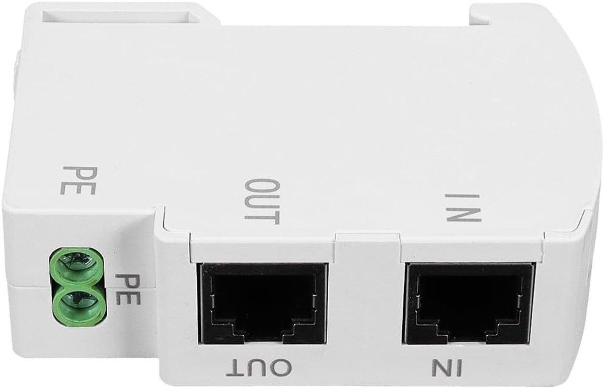 Ethernet surge protector - Gigabit PoE - DIN rail mount - Bescherming tegen bliksem - SnelShoppen