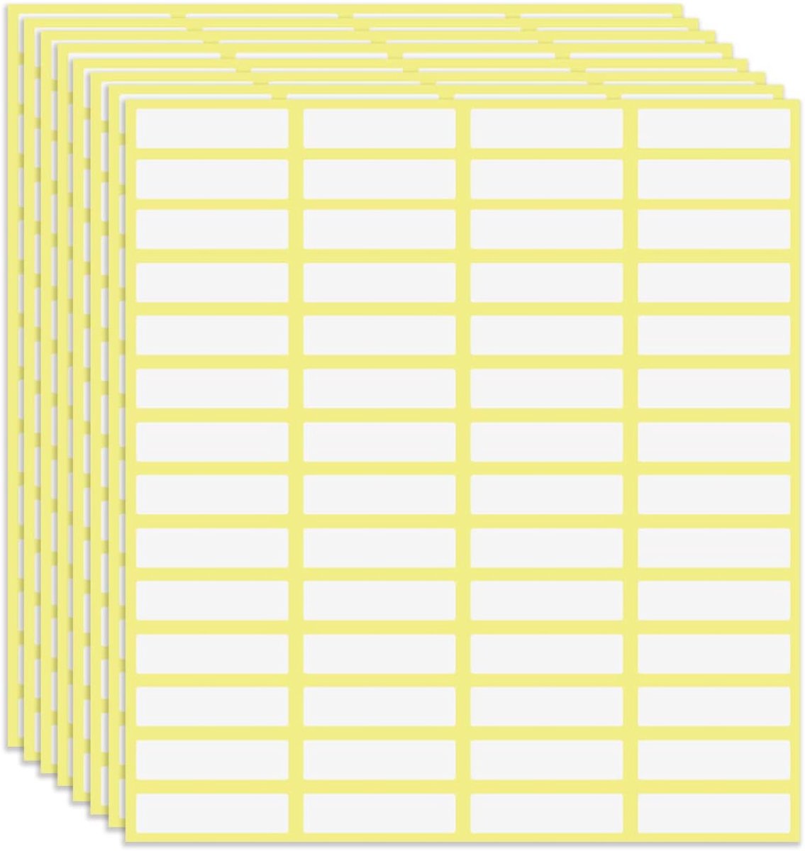 Label stickers 840 stuks - 13 x 38 mm - zelfklevend - ideaal voor school en kantoor - SnelShoppen