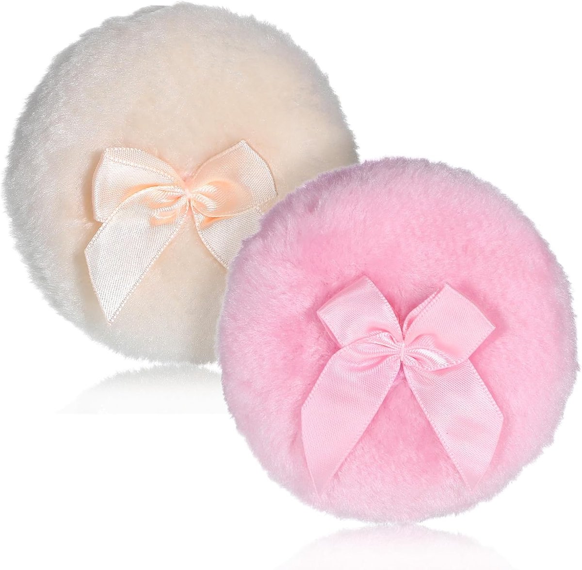 Poederpuff 9,5cm - Zacht en Fluffy - Wasbaar en Herbruikbaar - Ideaal voor Make-up en Lichaamspoeder - SnelShoppen
