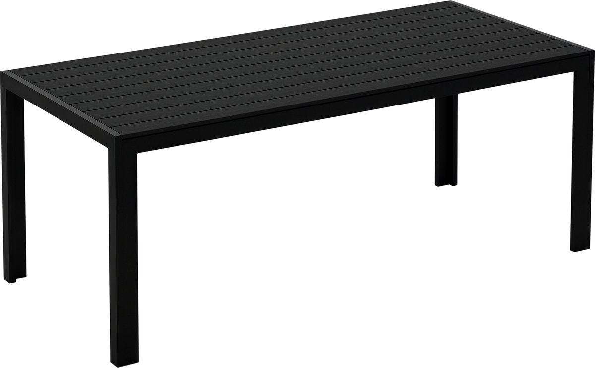 Tuintafel - Kunststof materiaal - Weerbestendig - Houtstructuur