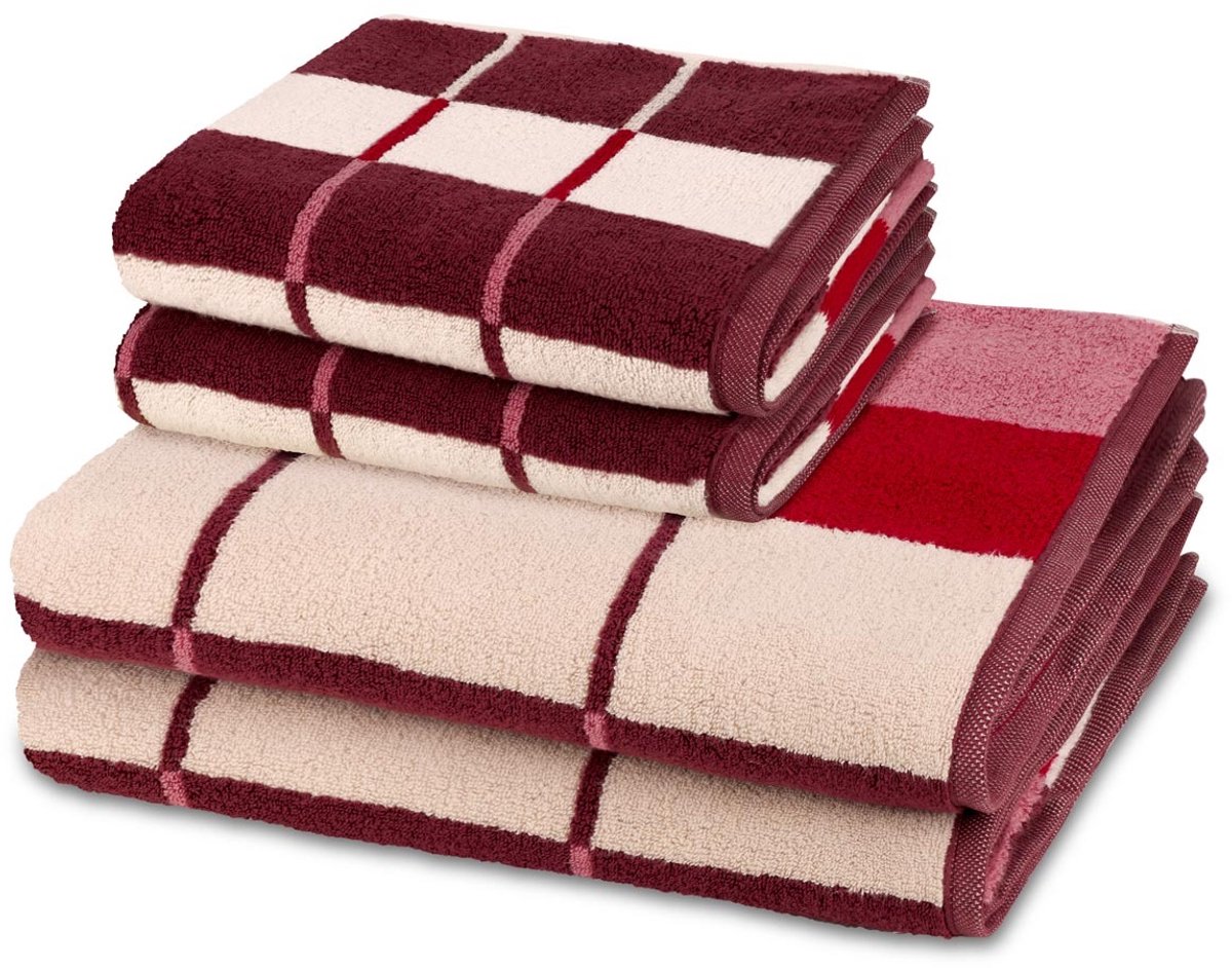 Ross Sonstiges 2 X handdoek 2 X douchehanddoek - in set 4 pack Three Stars