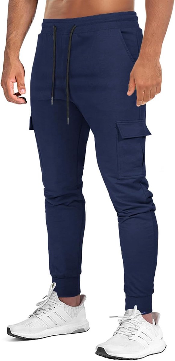 Joggingbroeken heren slim fit - Katoen - Elastische tailleband - Comfortabel voor dagelijks gebruik - SnelShoppen