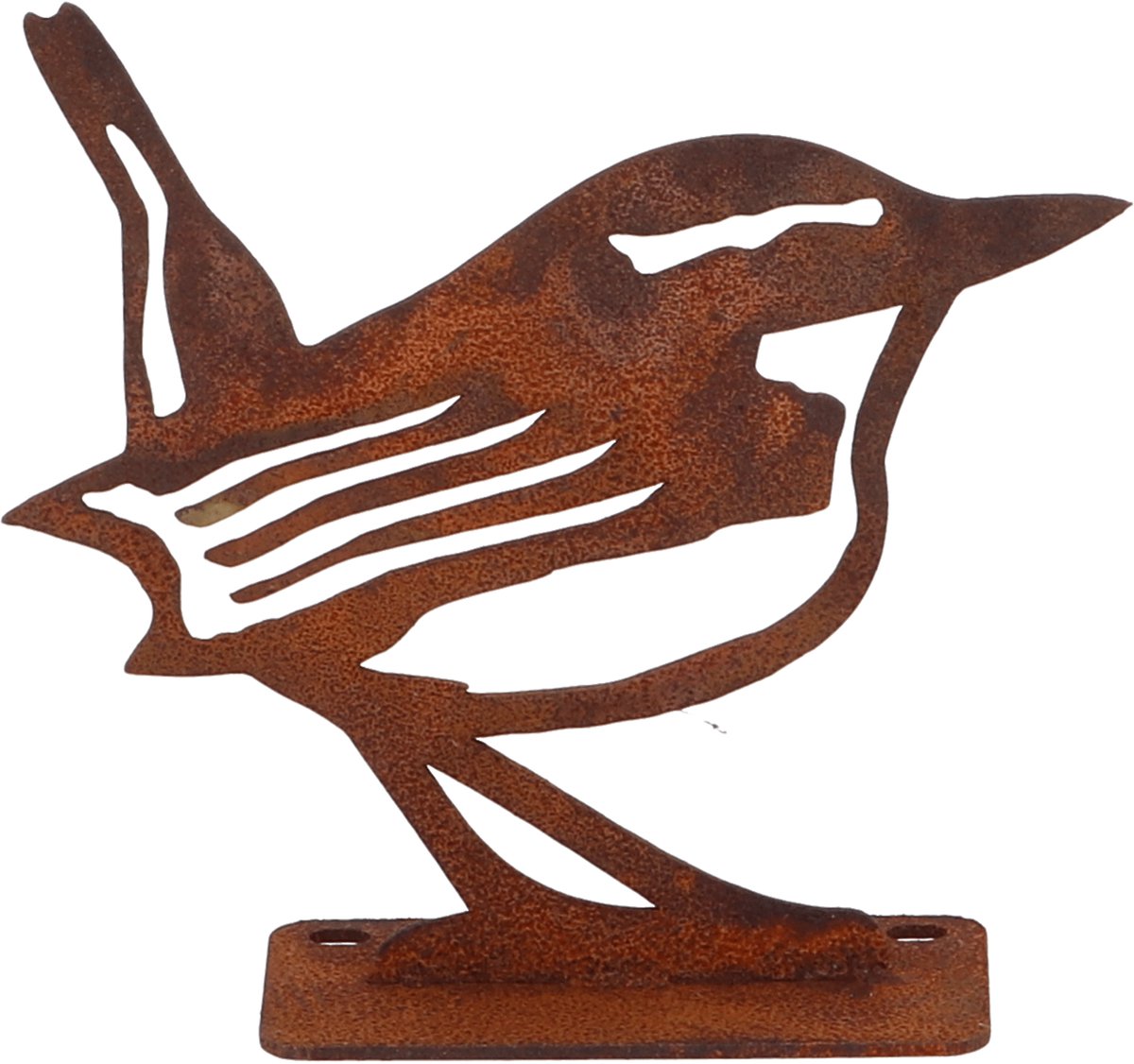 Metalen roestige silhouet vogel winterkoning van Esschert Design