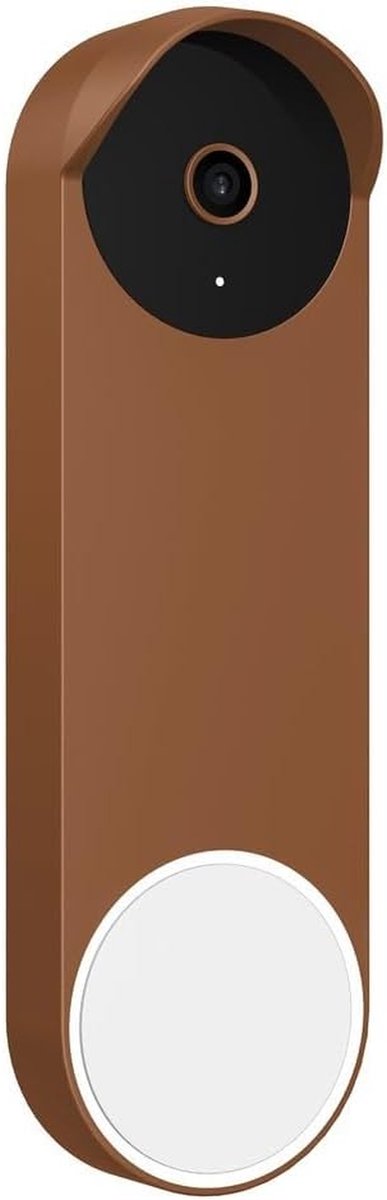 Hoes voor Deurbel - Beschermhoes Deurbel - Bescherming Deurbel - Weerbestendig Siliconen - 13 x 5 x 3 cm - Bruin