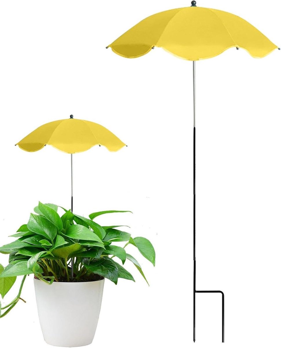 Plantenparasol - Tuinparaplu Scherm - Planten Beschermen - UPF50+ UV Bescherming - 60 cm - Groen